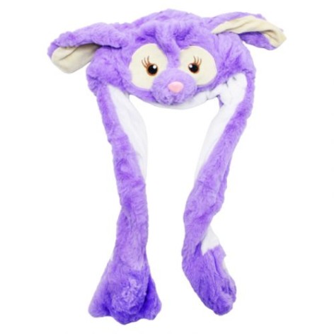 Шапка з вухами, що рухаються Бузковий