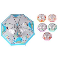Зонтик детский BT-CU-0035 прозрачный 6 рисунков EVA 50 см