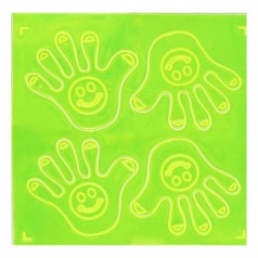Наклейка ладошки салатовый