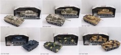 Танк военная игрушка инерционная 6 видов, в коробке 27*10*7см