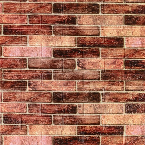 3D панель Sticker Wall "179-3" коричневий цегла 700x770x3мм (SW-00001771)