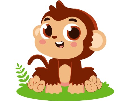 Набір для розпису за номерами Мавпеня Strateg розміром 20х20 см (HH7095)