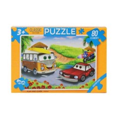Пазли Казка, 80 автобус+машинка