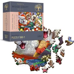 Пазли фігурні з дерева - (500 + 1 елм.) - 