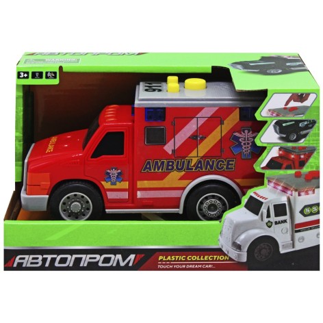 Машина АВТОПРОМ красная