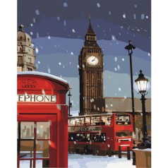 Картина за номерами: Зима в Лондоні