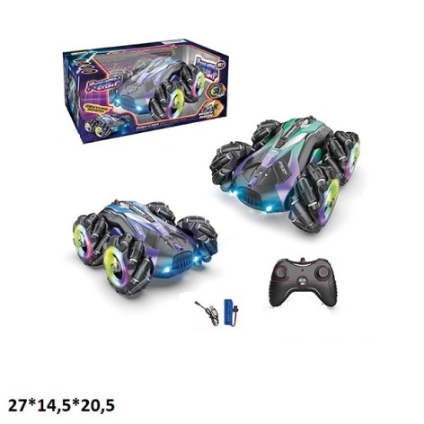 Машинка на радиоуправлении Трюкач PPC08A аккумулятор.USB.муз.свет.дым.дрифт.2кол.кор.27*14,5*20,5 /24/