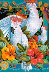 Пазлы Castorland Белые попугаи, 68 x 47 см 1500 элементов