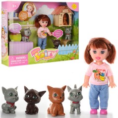 Кукла Defa 10 см, животные 4 шт., в коробке, 22-16,5-5 см