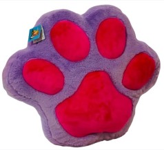 М'яка іграшка Подушка лапка середня фіолетово-малинова, 50*59 см