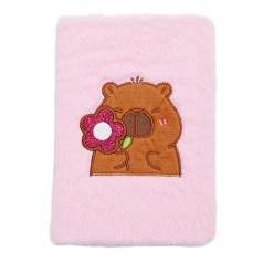 Блокнот плюшевий CAPYBARA 2, А5, 80 арк., клітинка, асорті, KIDS Line