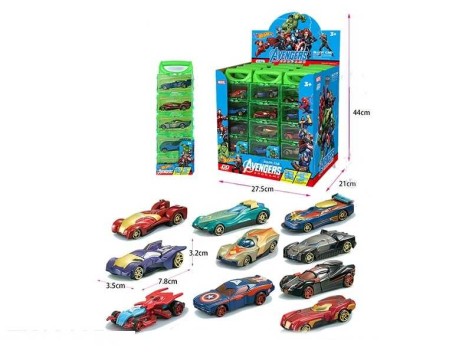 Машина металопластиковий корпус, по 5 машинок, бокси, в кор, /8/96/12шт в кор.