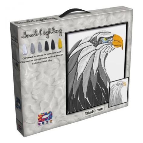 Картина из глины "Moon Light Clay. Орел"