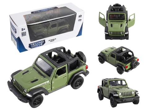 Машинка автомодель - JEEP WRANGLER RUBICON 2021 (зеленый)