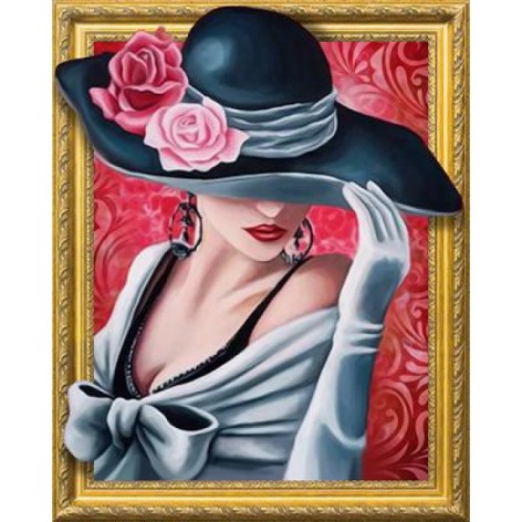 Алмазна мозаїка за номерами 0142ELT 40*50 об'ємна 