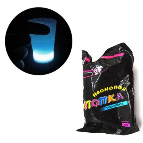 Неонові чарки, 2 шт, блакитний