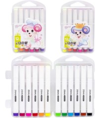 Набор двусторонних фломастеров треугольных 