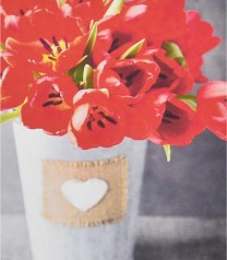 Набор для творчества алмазная картина Красные тюльпаны Strateg размером 30х40 см (HEG87051)