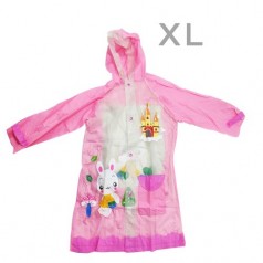 Дитячий дощовик, рожевий XL