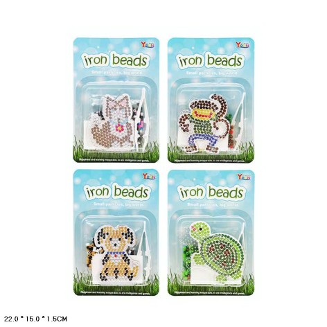 Термомозаїка 4 види мікс, в наборі інструкція, пінцет, планшет 22*15*1,5см 