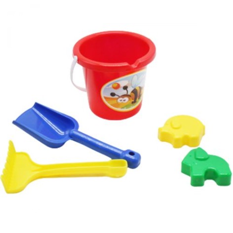 Пісочний набір "5 елеметів", червоний