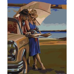 Картина по номерах 0310 ОРТ Пара в 70-х 40*50