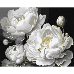 Картина за номерами "Бездоганна краса", з фарбами металік 2