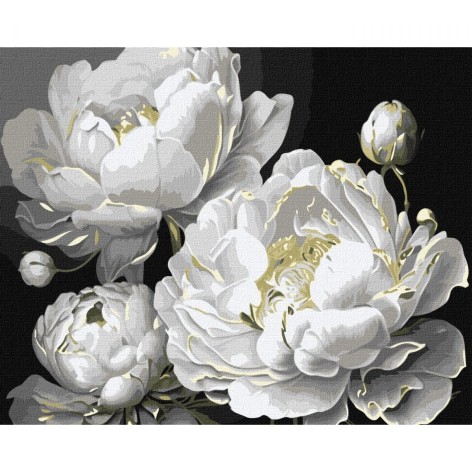 Картина за номерами "Бездоганна краса", з фарбами металік 2