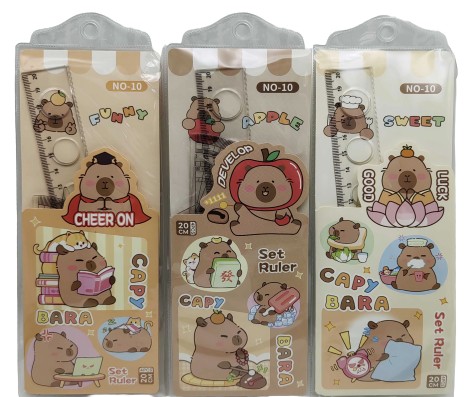 Н-р лінійок 4шт. (лін.- 20см, трикут-к-2шт., транс-р) 