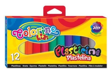 Пластилін 12 кольорів Colorino