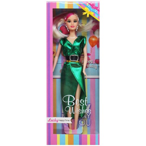 Кукла в зеленом платье