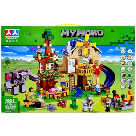 Конструктор "Майнкрафт/Minecraft" 1016 деталей, в коробке 58х8х38 см