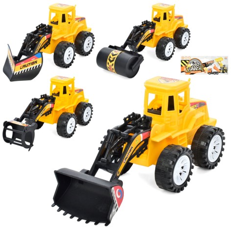 Будтехніка інер-я, 18см, рухомі деталі, 4 види, п/е,17,5-28-9см 