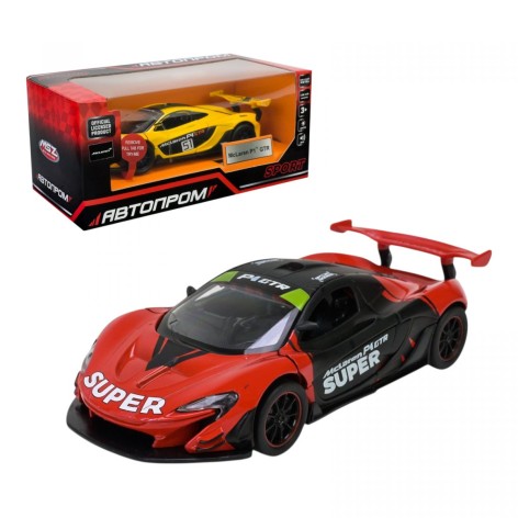 Машина мет. 1:31 Mclaren P1 GTR, батар.,свет,звук,открыт.двери,кор. 18*9*8см