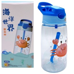 Поїльник з трубочкою 350 мл, (КРАБ)