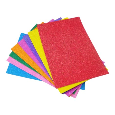 Набір Фоаміран блискучий на клейкій основі "Блискучий" А4 8л.,2мм (27430)