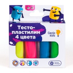 Набор для детской лепки «Тесто-пластилин 4 цвета» 8*2*11 см