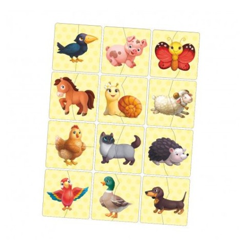 Пазл "Половинки. Тварини"