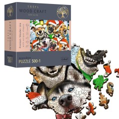 Пазли фігурні з дерева - (500 + 1 елм.) - 