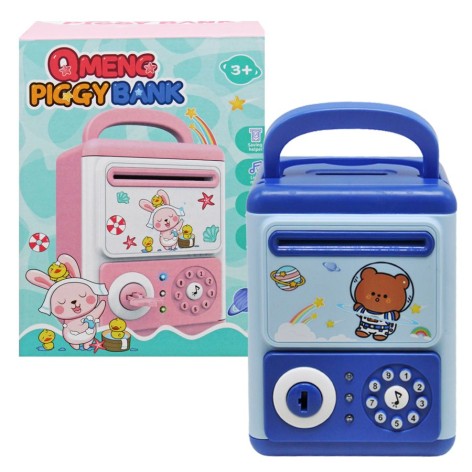 Сейф-скарбничка "Маленький ведмедик" (блакитний)