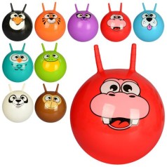 Мяч для фитнеса с рожками, 45 см, 10 видов, 450г, 21-15-4 см.