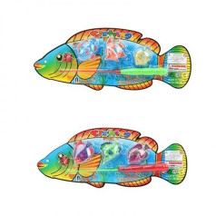 Рыбак арт. 555-20AB (288шт/2) 2 вида микс, удочка, рыбки, на планшетке 43см