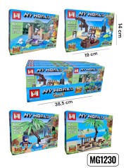 Конструктор Minecraft MG1230 (80+дет.) /12/96/8шт в кор.