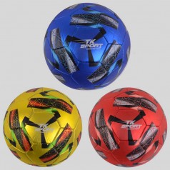 Мяч футбольный, материал PU, вес 330-350 г, резиновый баллон, 3 вида