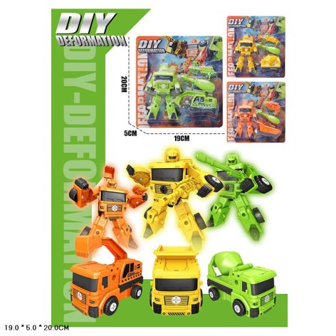 Робот машина, у комплекті викрутка, 3 кольора, планшет 19*5*20см 