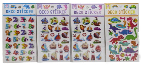 Наклейка объемная из бел.обводк.дутая 