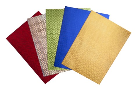 Фоамиран цвет. голограф., А3, 5 л. - 5 кол. 2мм, KIDS Line