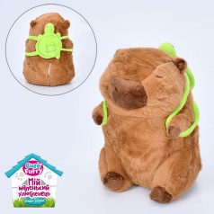 Мягкая игрушка капибара 30-21-21см, черпаха 13см, в п/е 