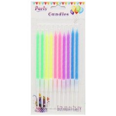 Свечи для торта длинные 17см (24шт)