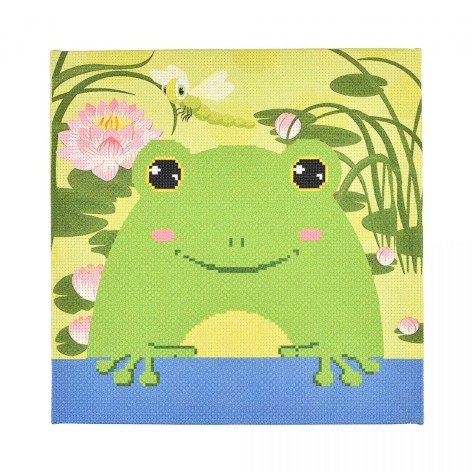 Набір для творчості "Вишивка хрестиком: Жабеня" 30х30 см